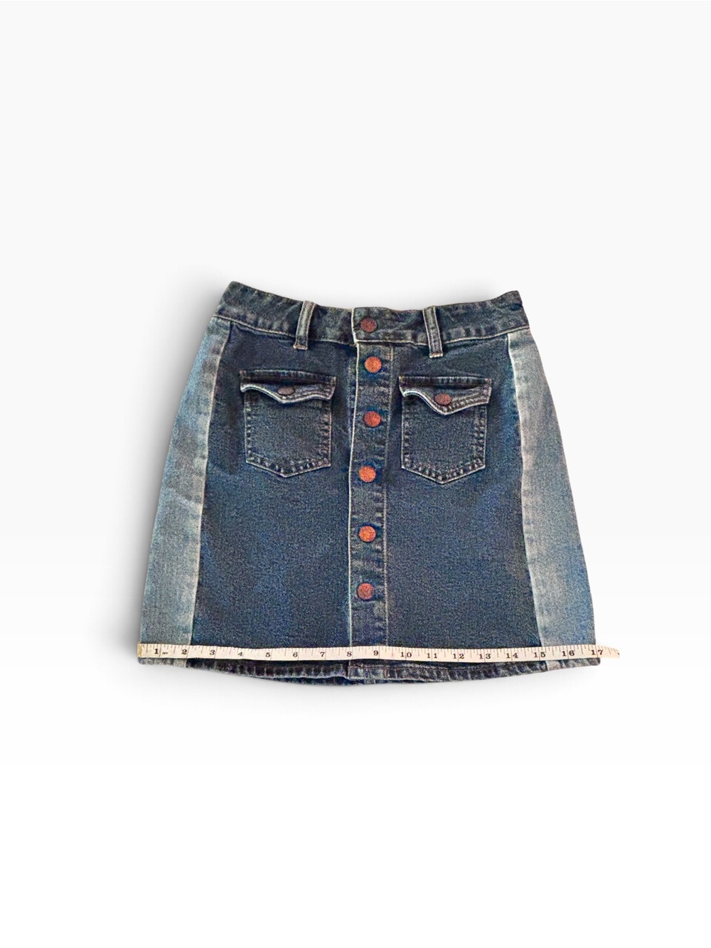 Madewell Stretch Denim Straight Mini Skirt:
Pieced Edition
